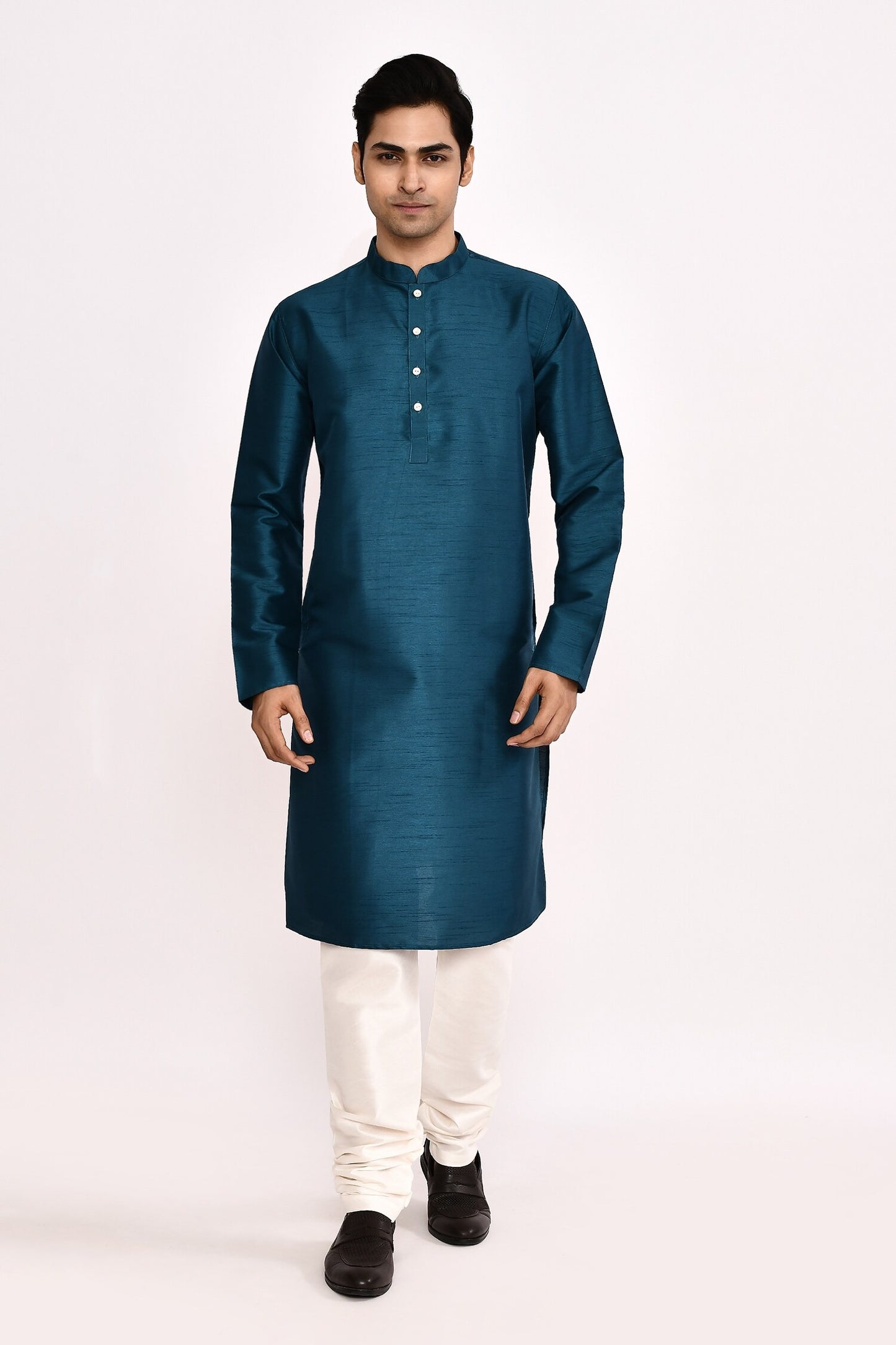 DESIGNER SILK KURTA SILK CHURIDAR & COTTON DUPATTA