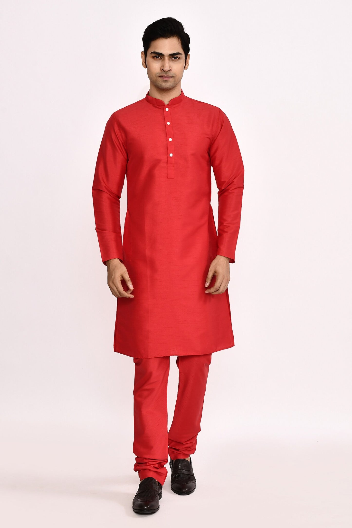 DESIGNER SILK KURTA SILK CHURIDAR & COTTON DUPATTA