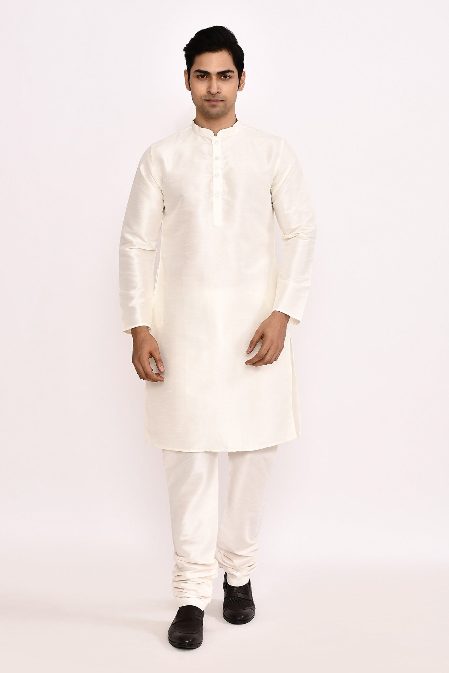 DESIGNER SILK KURTA SILK CHURIDAR & COTTON DUPATTA