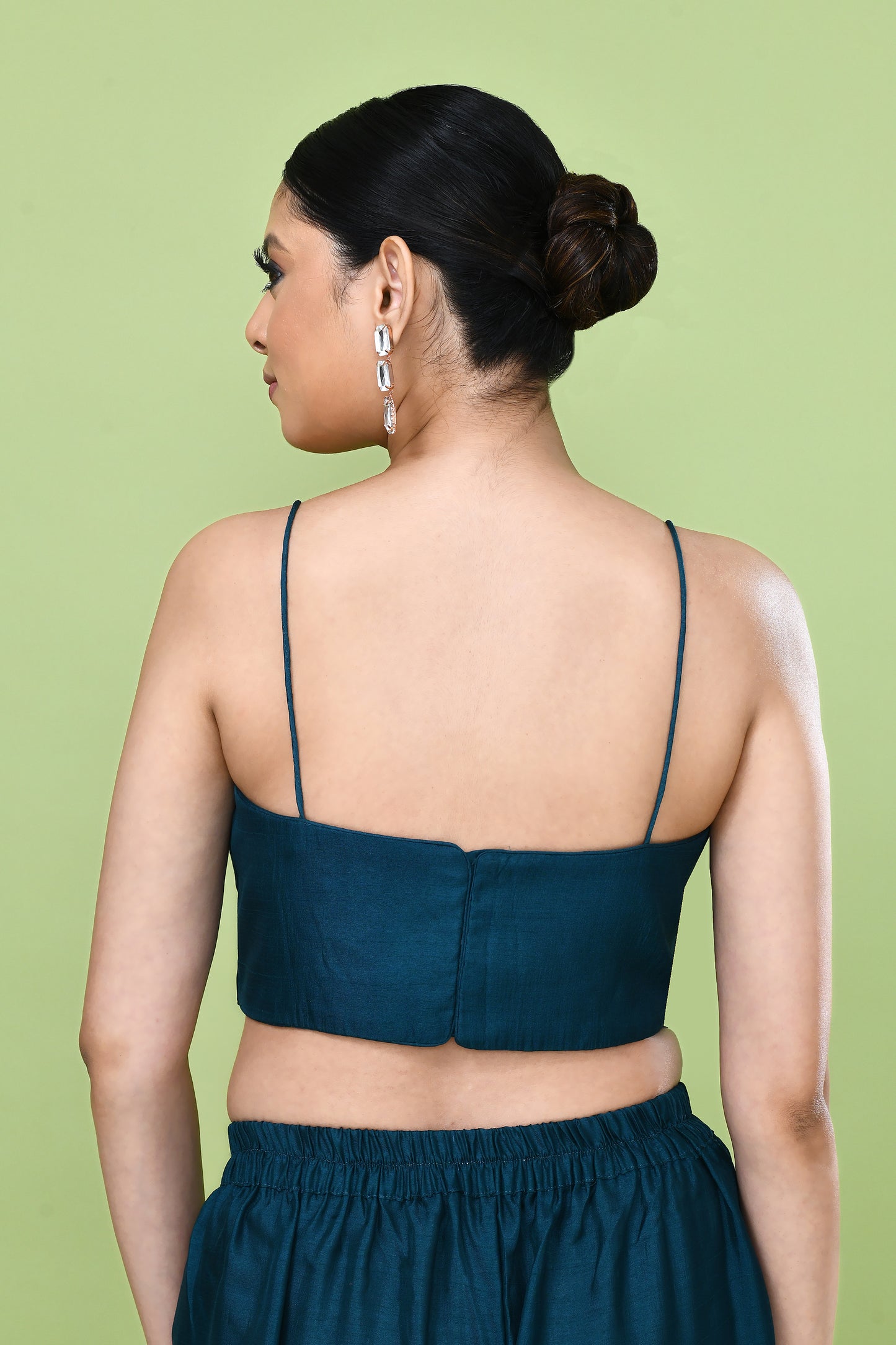 Designer Wear Green Palazzo Set with an Embellished Jacket