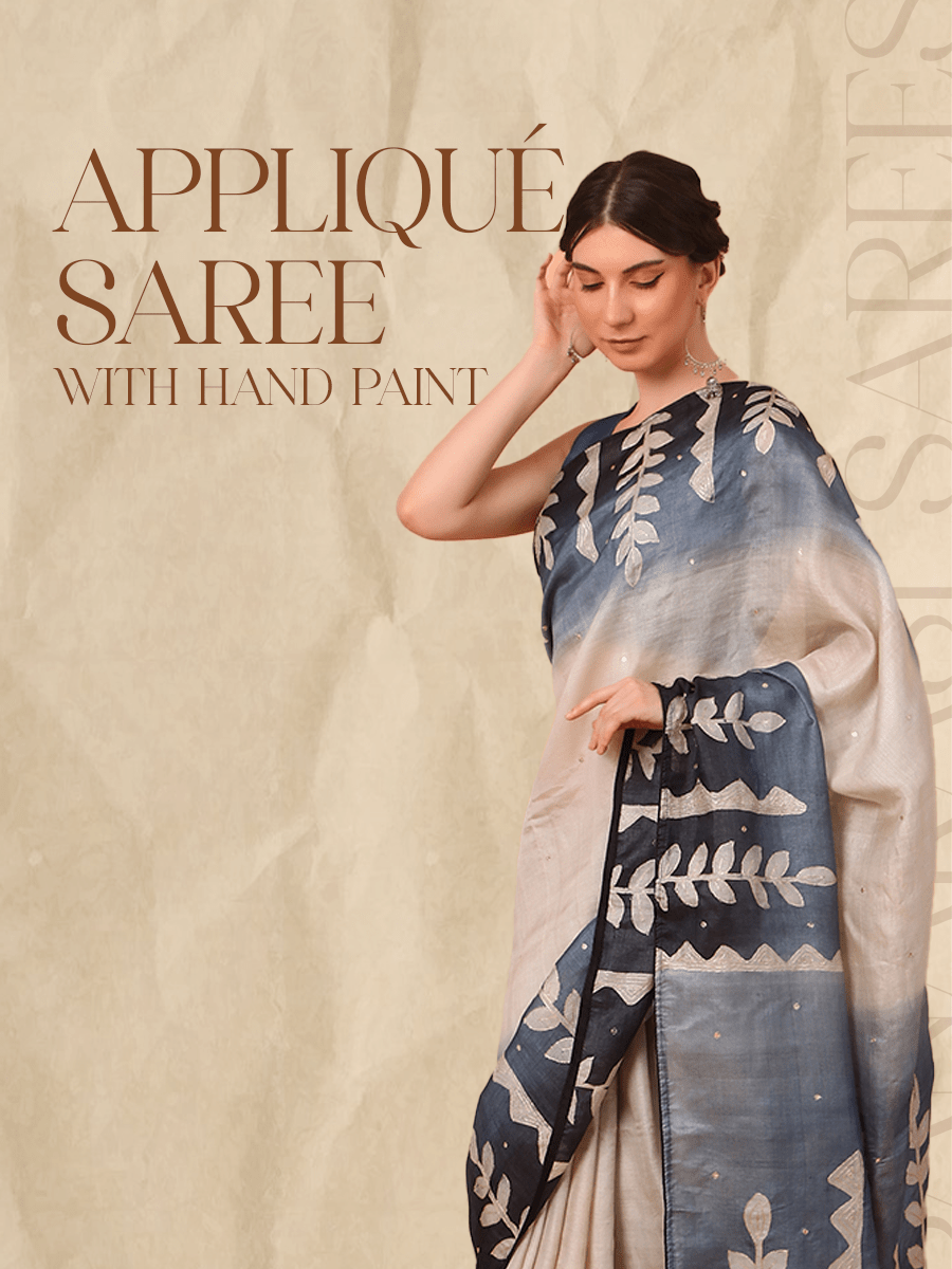 Applique Saree - Simaaya
