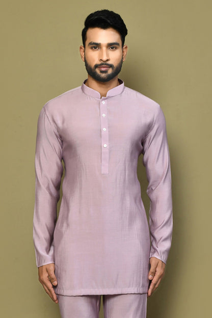 Designer Short Kurta In lavender