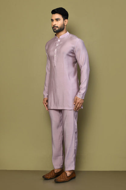 Designer Short Kurta In lavender