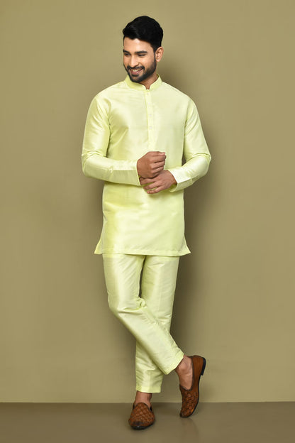 Designer Short Kurta In Green