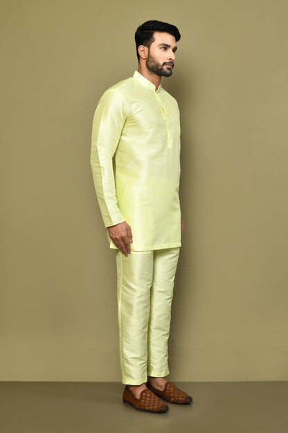 Designer Short Kurta In Green