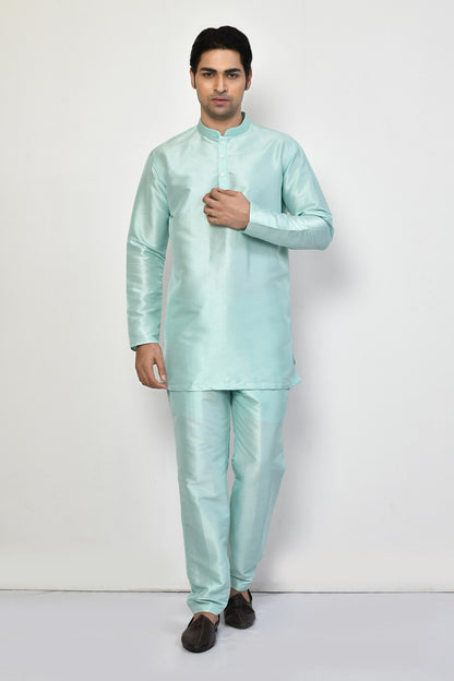 Designer Short Kurta In Green