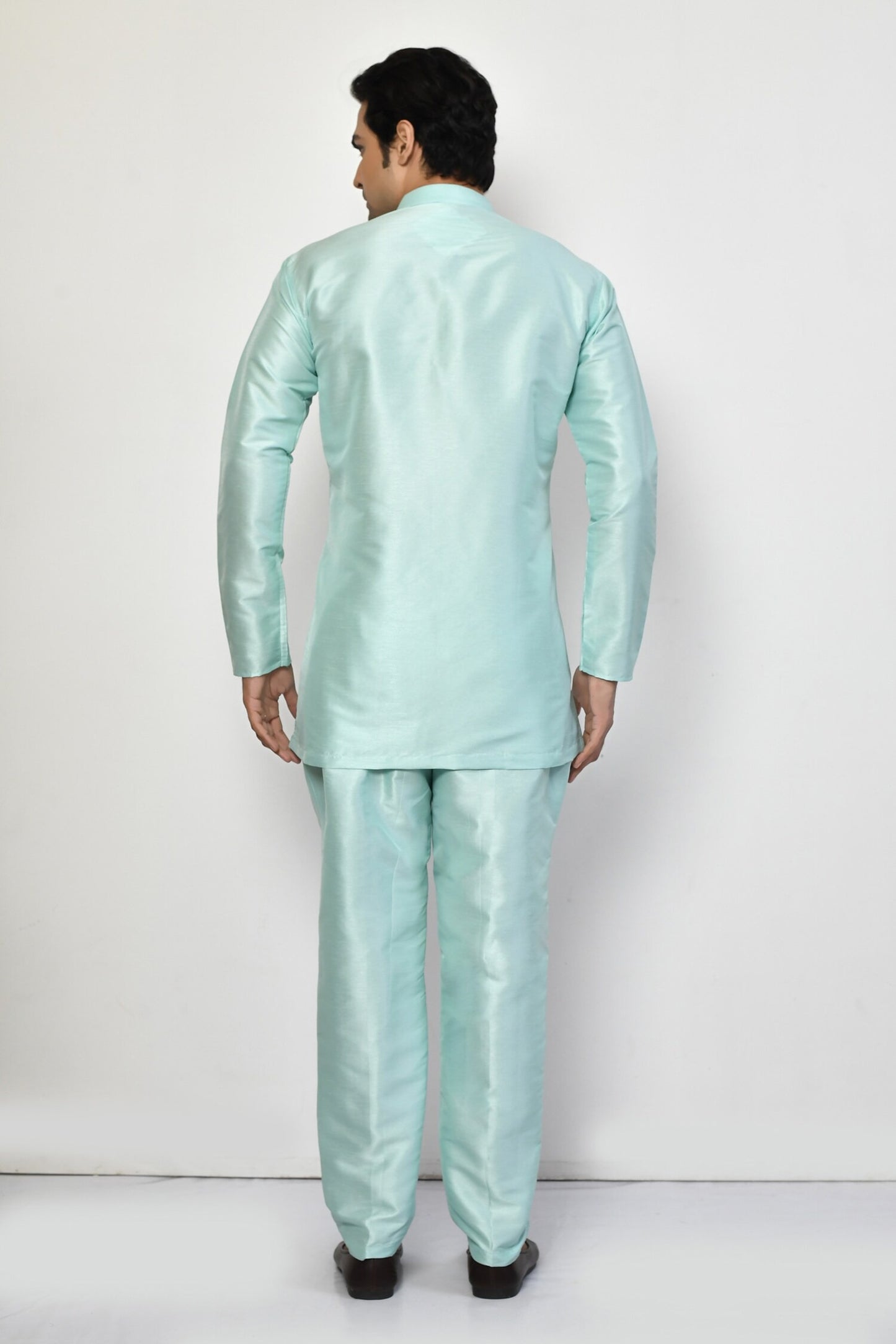 Designer Short Kurta In Green