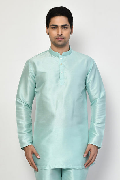 Designer Short Kurta In Green
