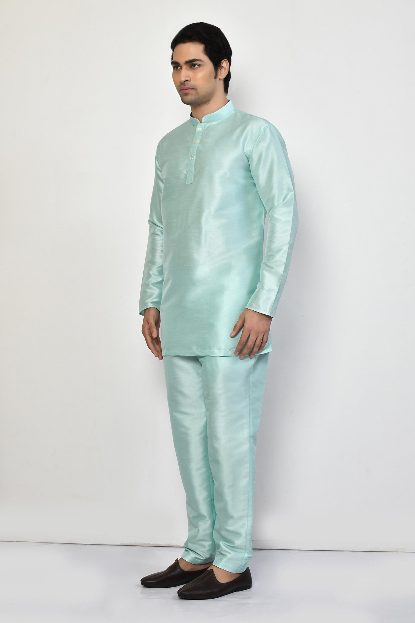 Designer Short Kurta In Green