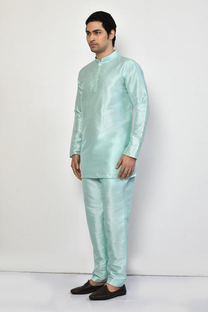 Designer Short Kurta In Green