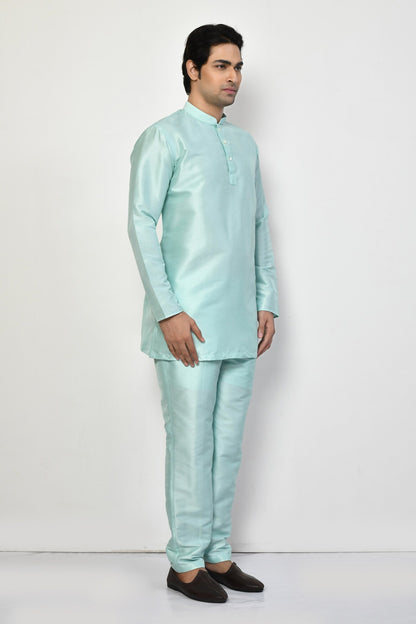 Designer Short Kurta In Green