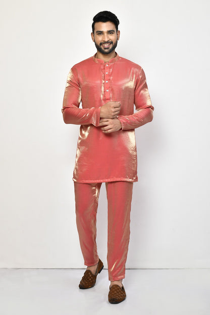 Designer Short Kurta In Orange