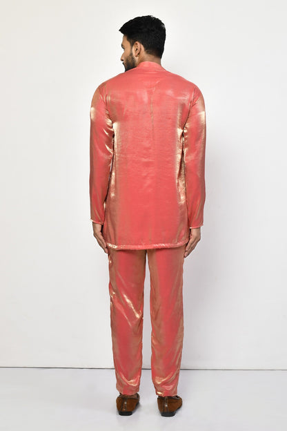 Designer Short Kurta In Orange
