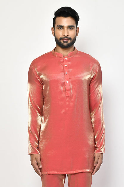 Designer Short Kurta In Orange