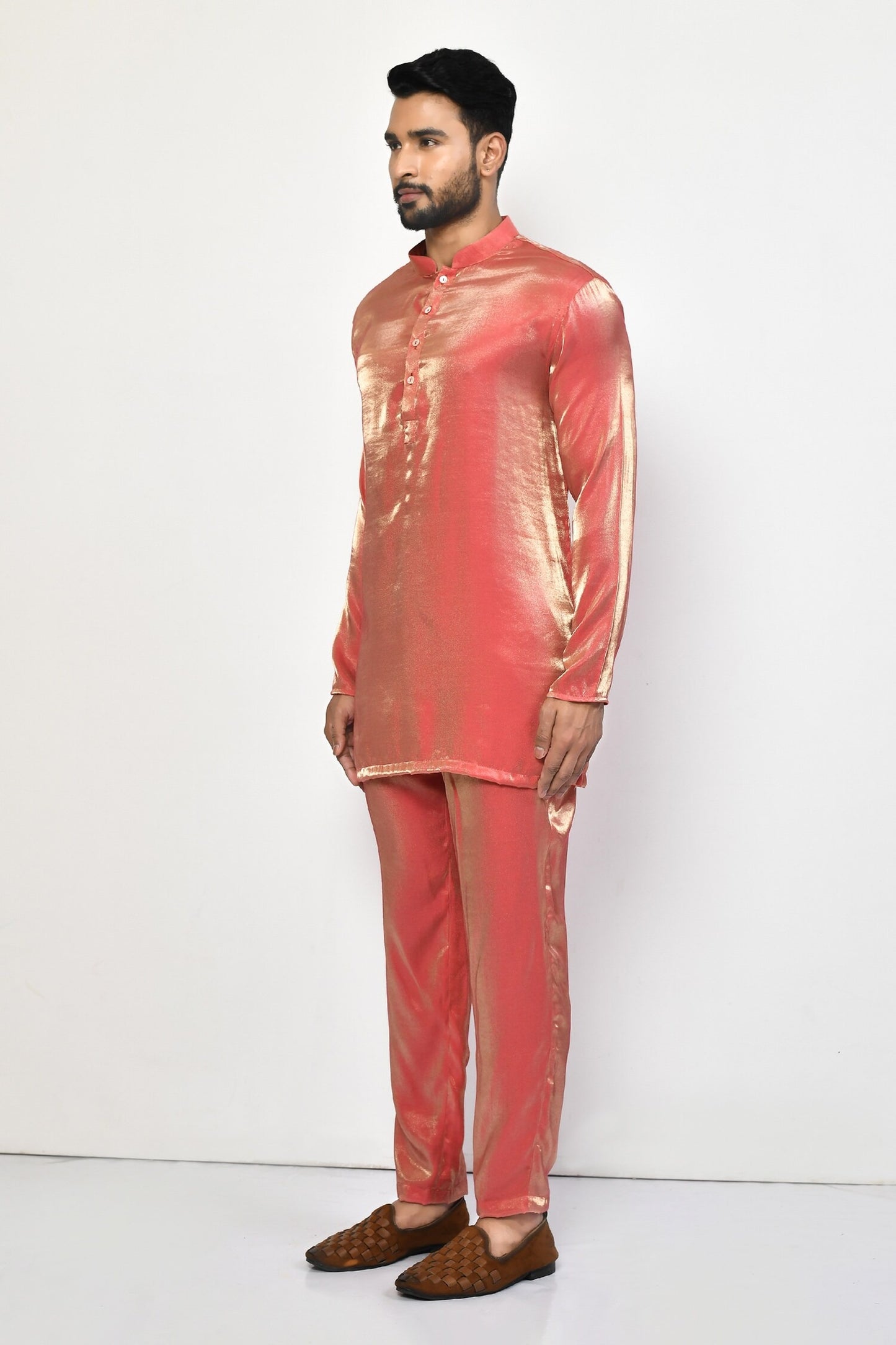 Designer Short Kurta In Orange