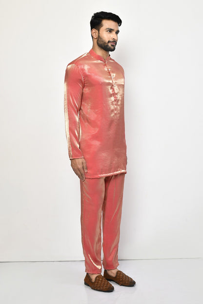 Designer Short Kurta In Orange