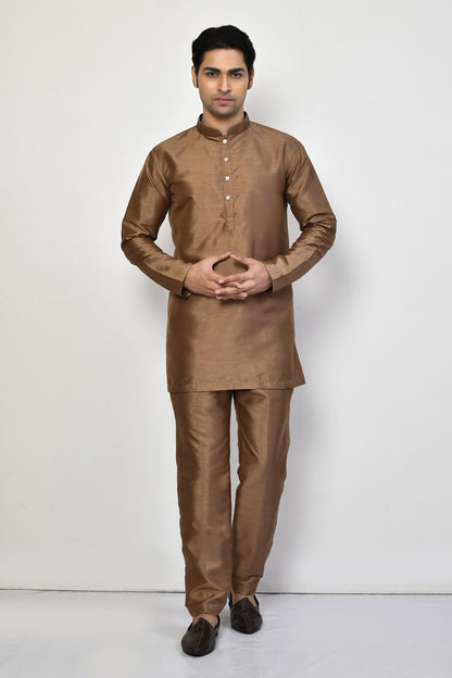 Designer Short Kurta In Gold