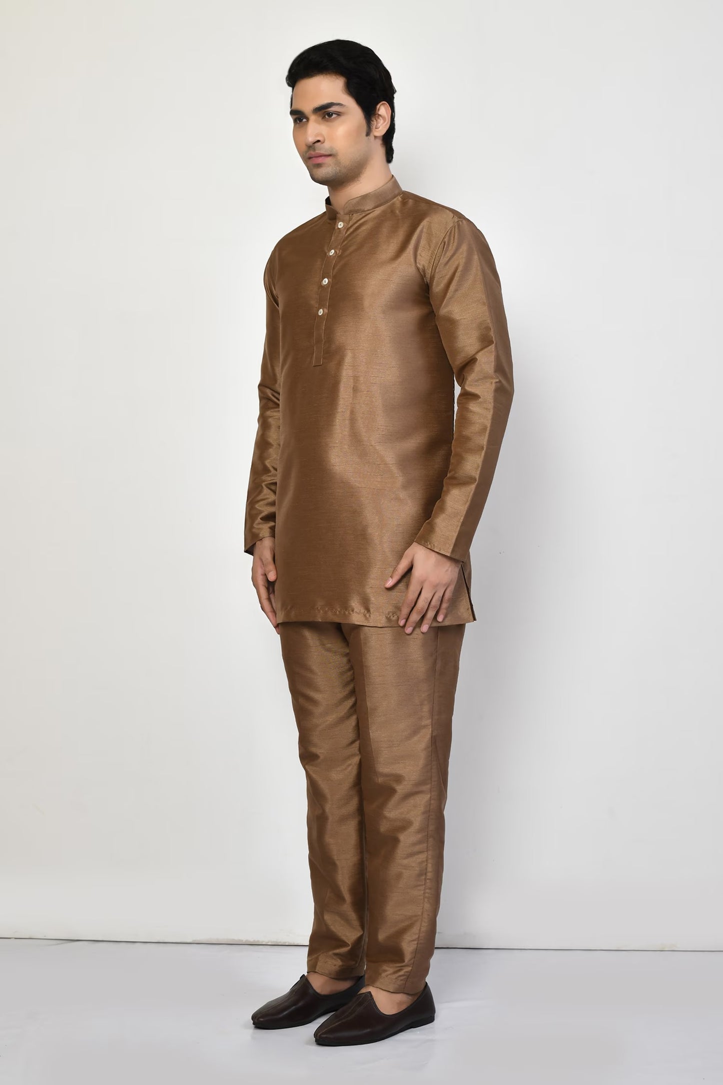 Designer Short Kurta In Gold