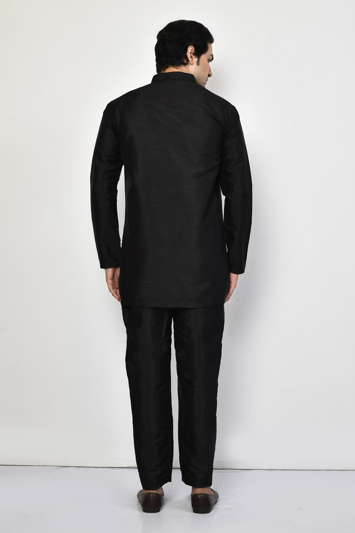 Designer Short Kurta In Black