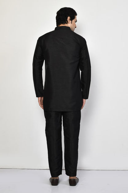 Designer Short Kurta In Black