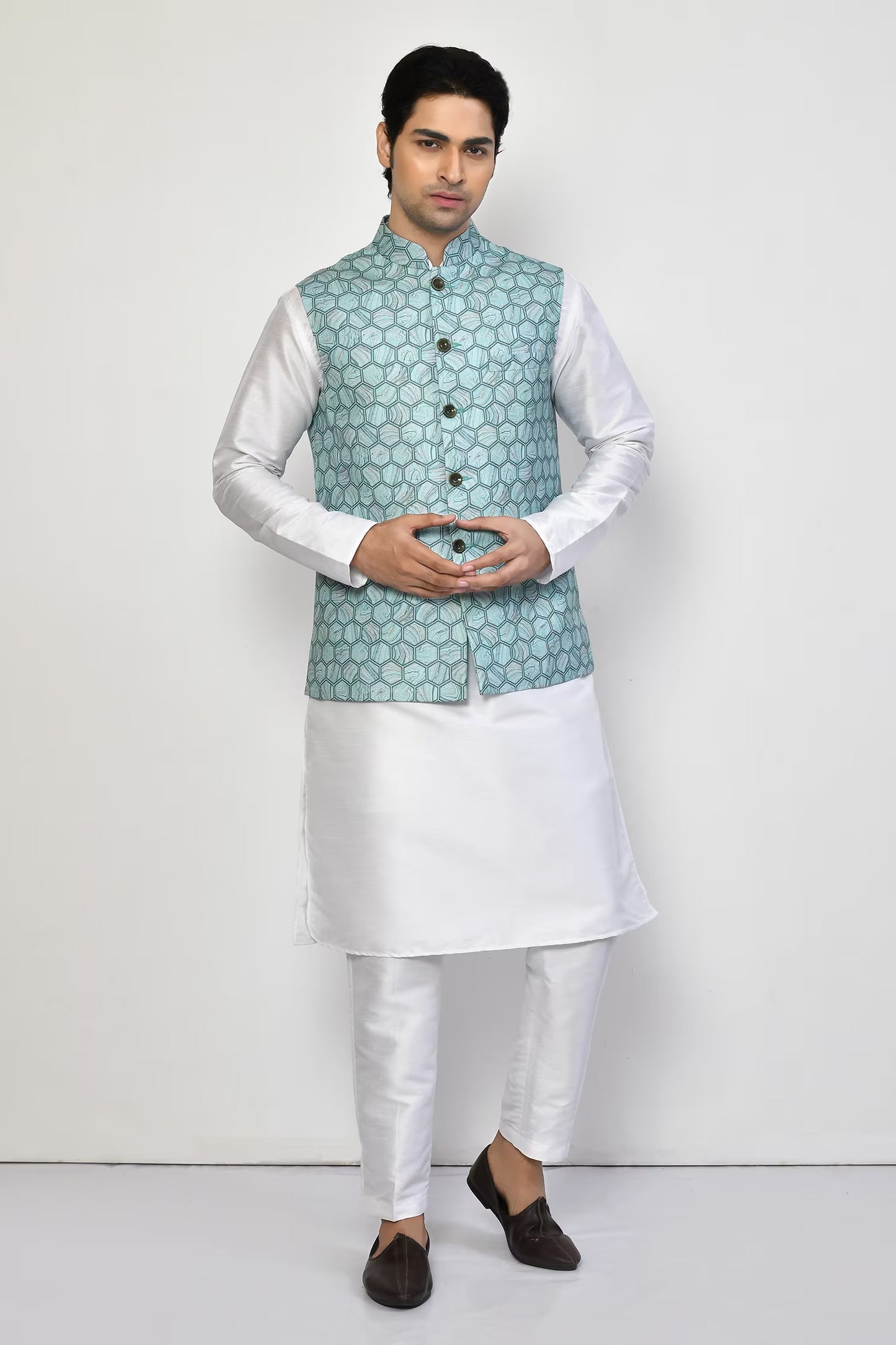 Designer Jacket In Sky Blue