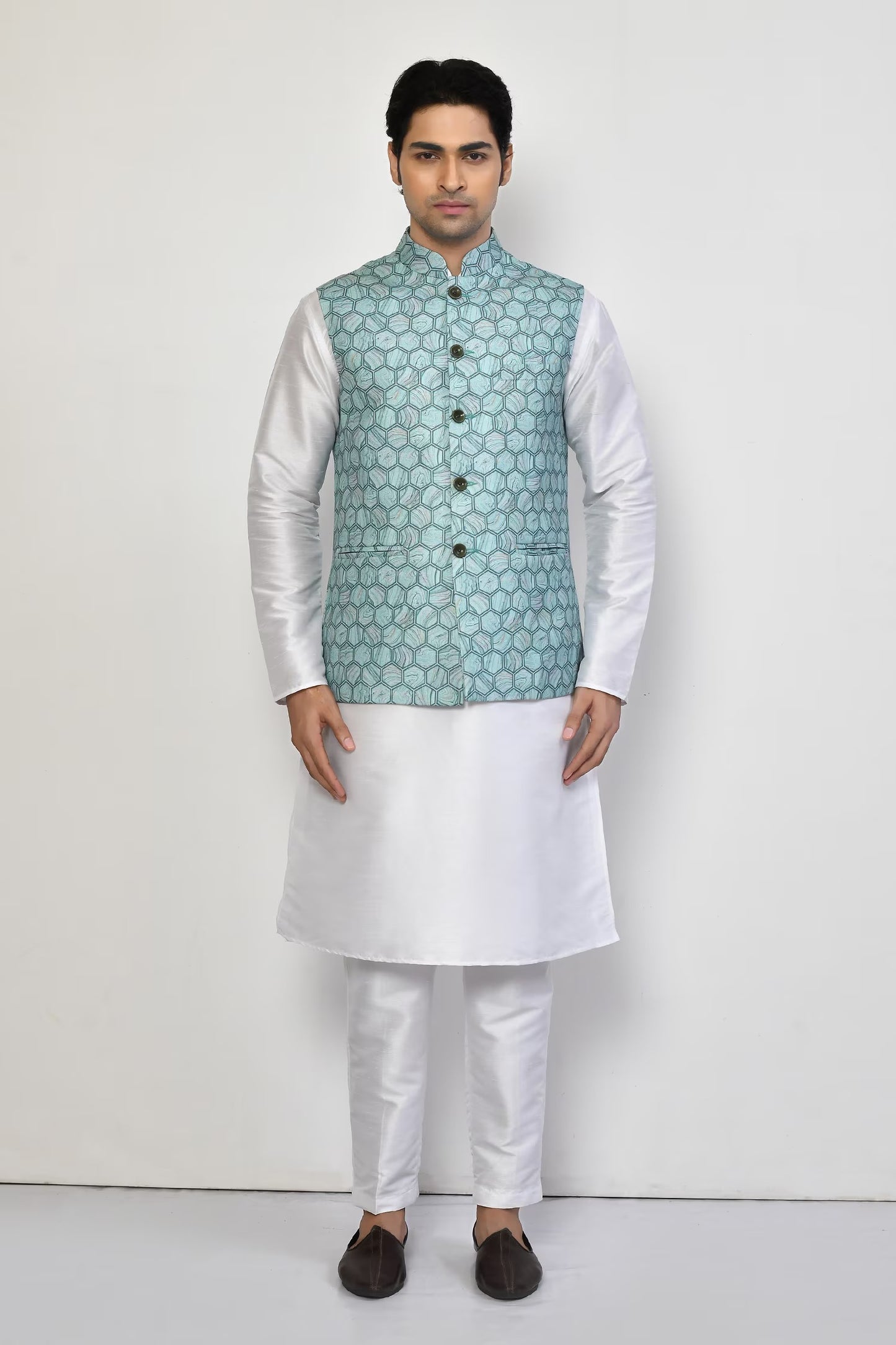 Designer Jacket In Sky Blue
