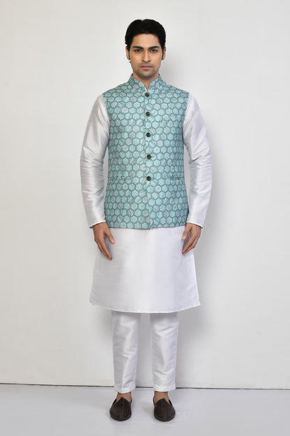 Designer Jacket In Sky Blue