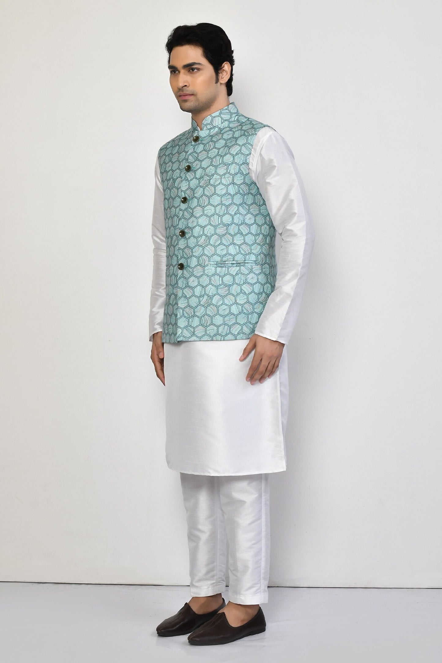 Designer Jacket In Sky Blue