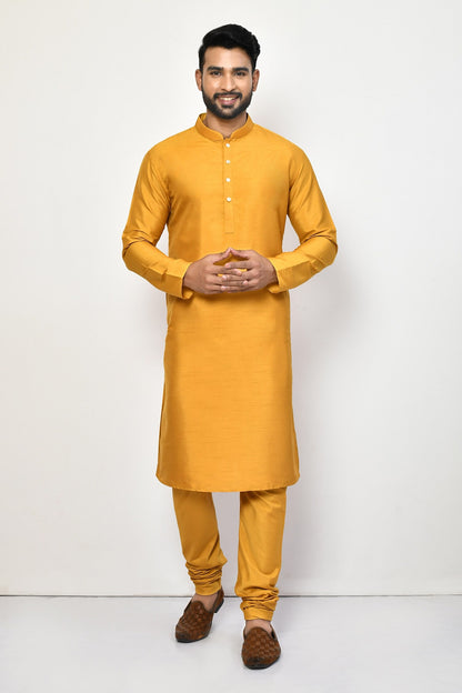Designer Long Kurta in Yellow