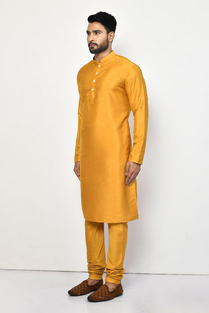 Designer Long Kurta in Yellow