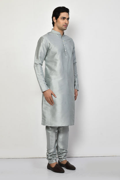 Designer Long Kurta in Grey