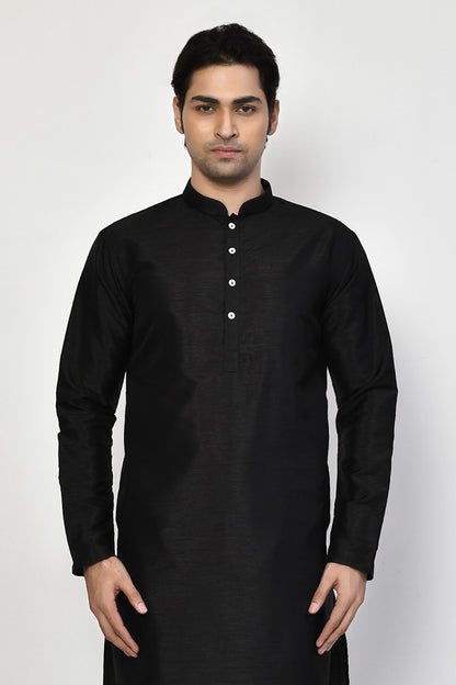 Designer Long Kurta in Black