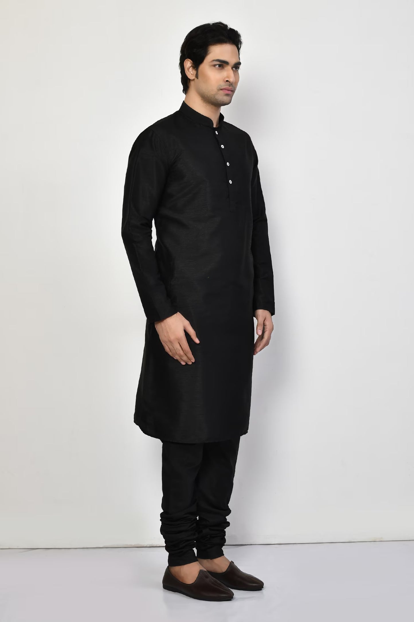 Designer Long Kurta in Black