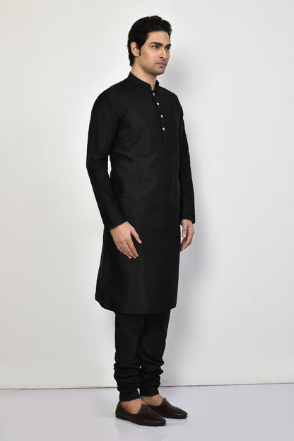 Designer Long Kurta in Black