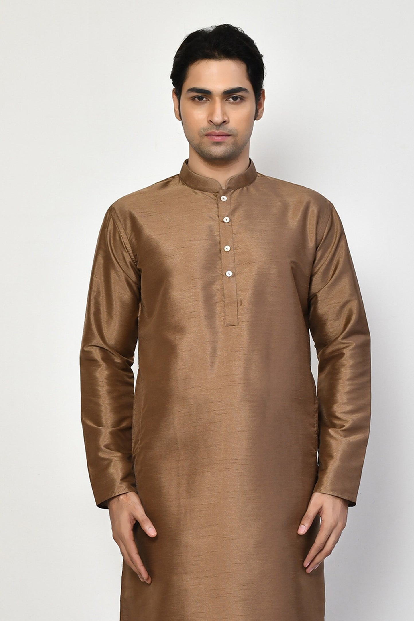 Designer Long Kurta in Brown