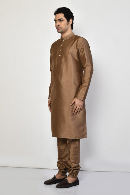 Designer Long Kurta in Brown