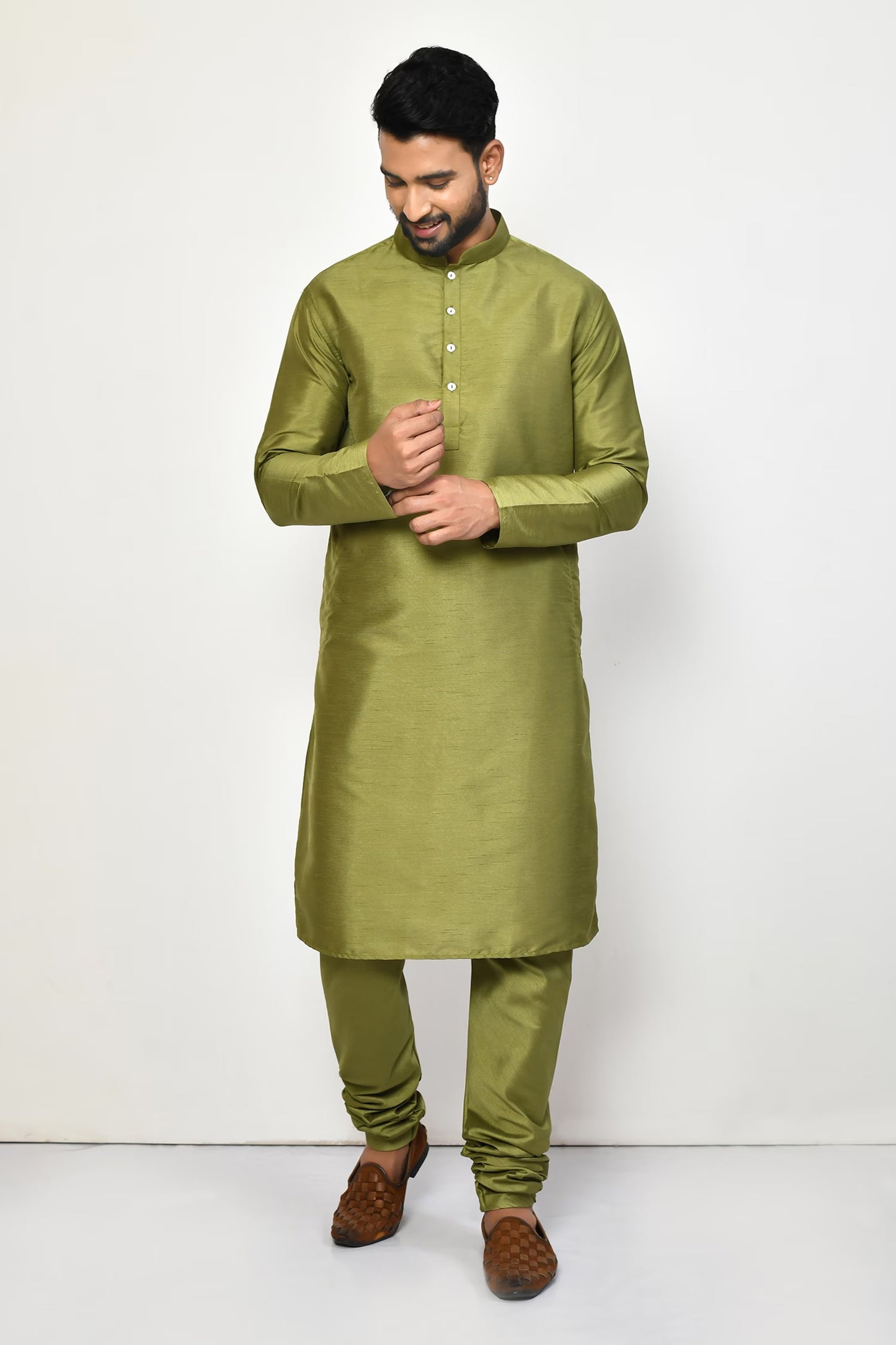 Designer Long Kurta in Green