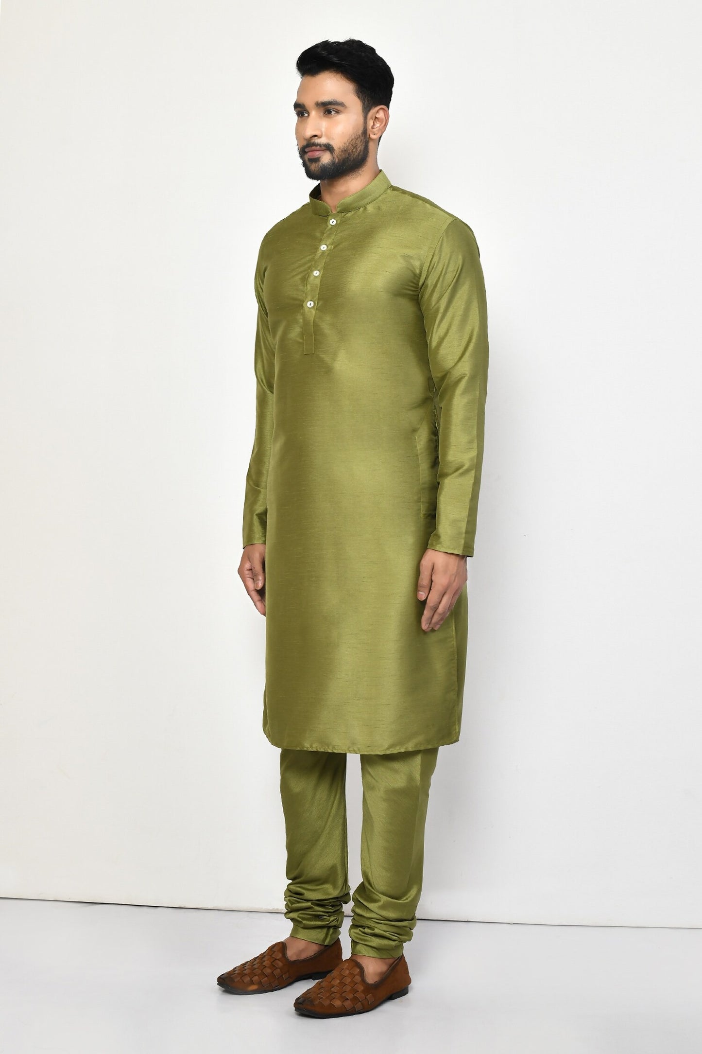 Designer Long Kurta in Green