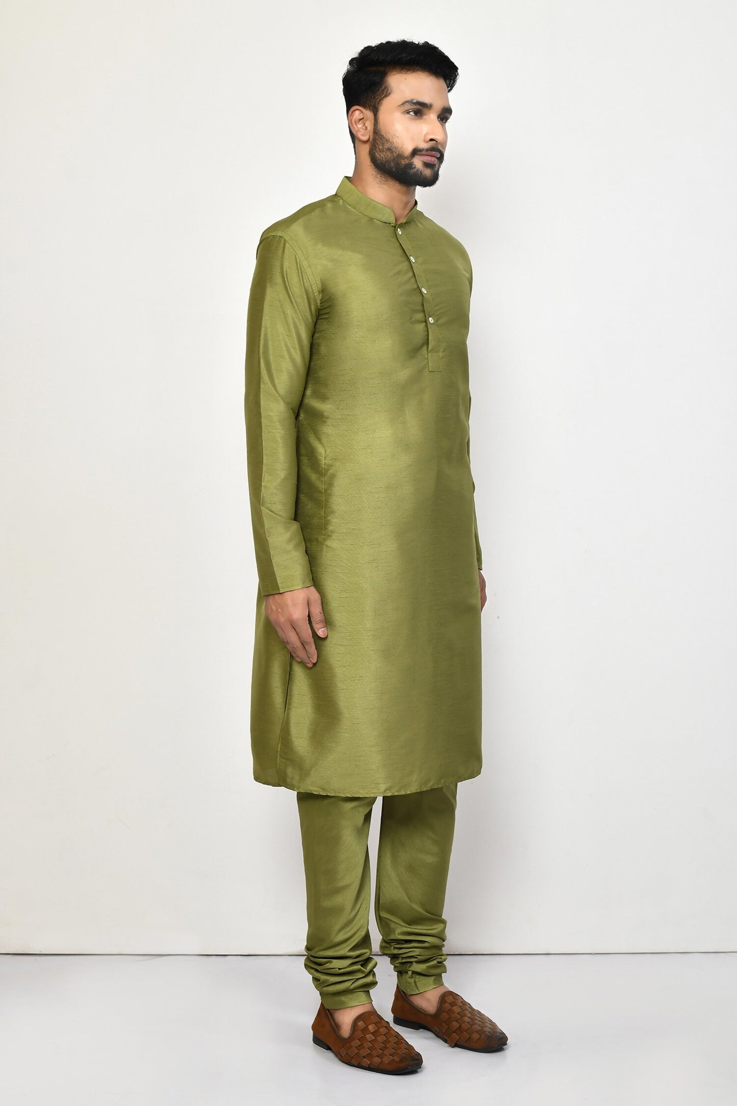 Designer Long Kurta in Green