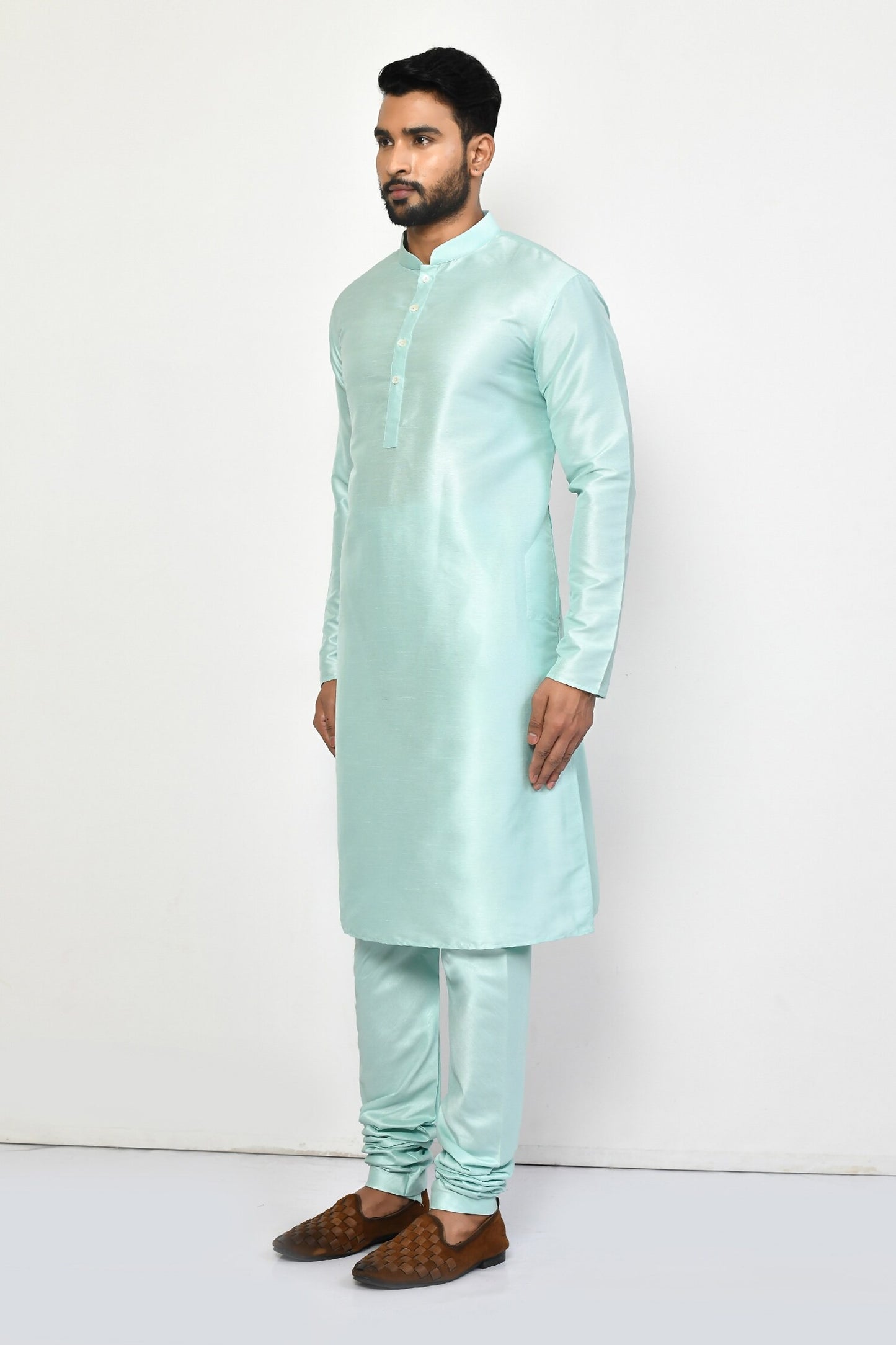 Designer Long Kurta in Green
