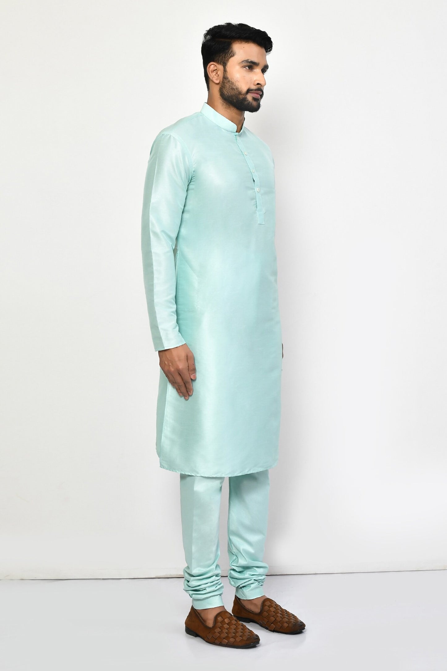 Designer Long Kurta in Green