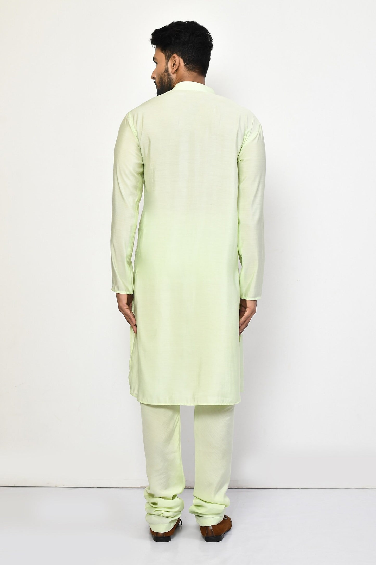 Designer Long Kurta in Green