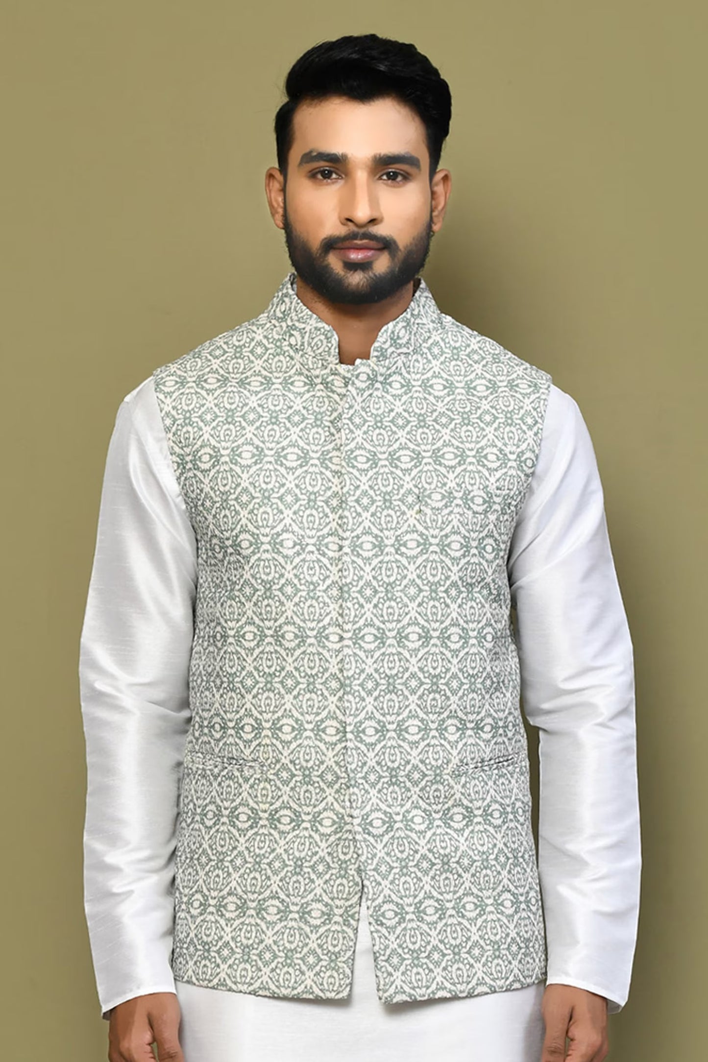 Designer Jacket In Lime Green