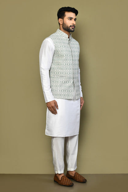Designer Jacket In Lime Green