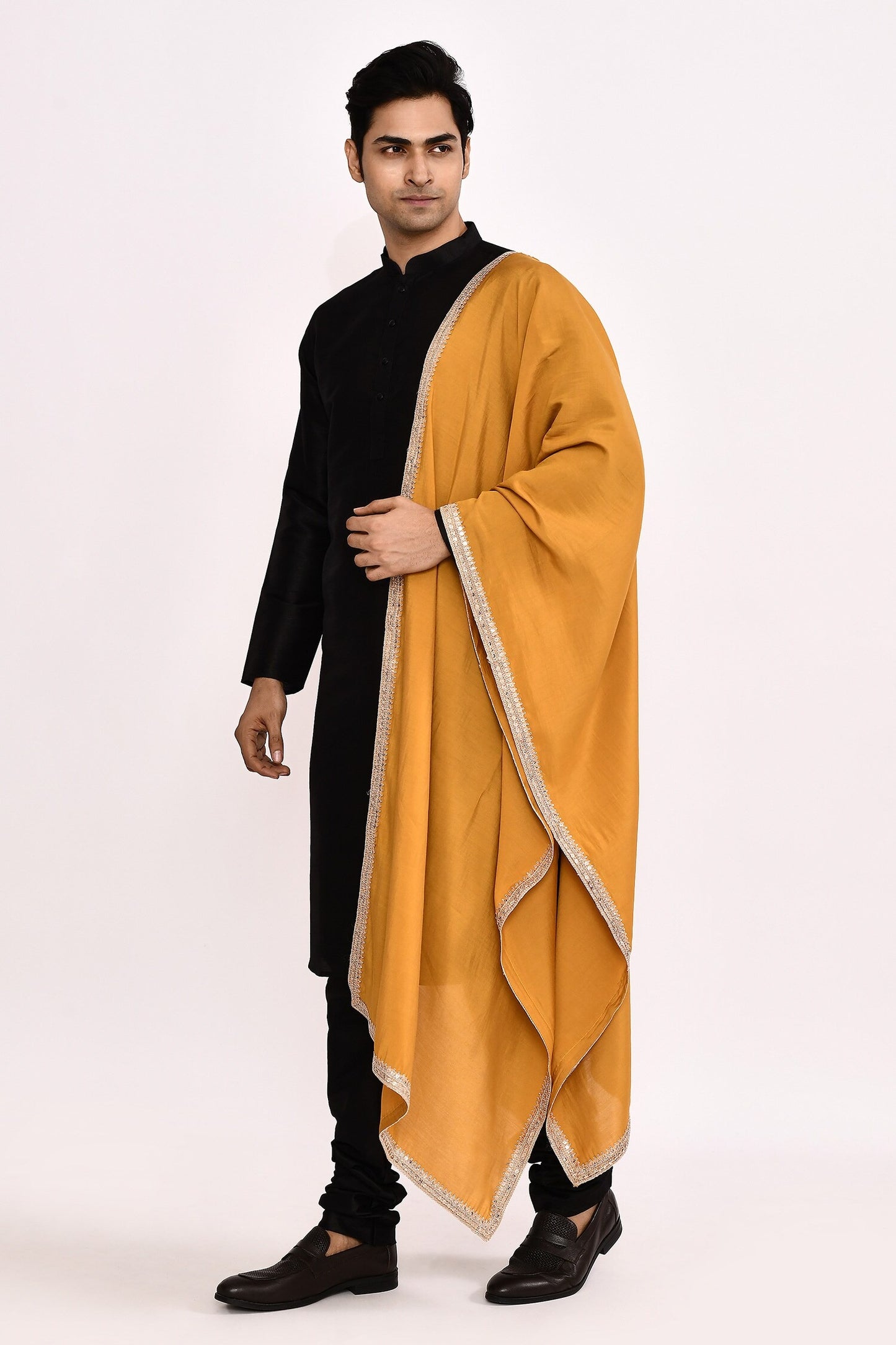 DESIGNER SILK KURTA  SILK CHURIDAR & COTTON DUPATTA