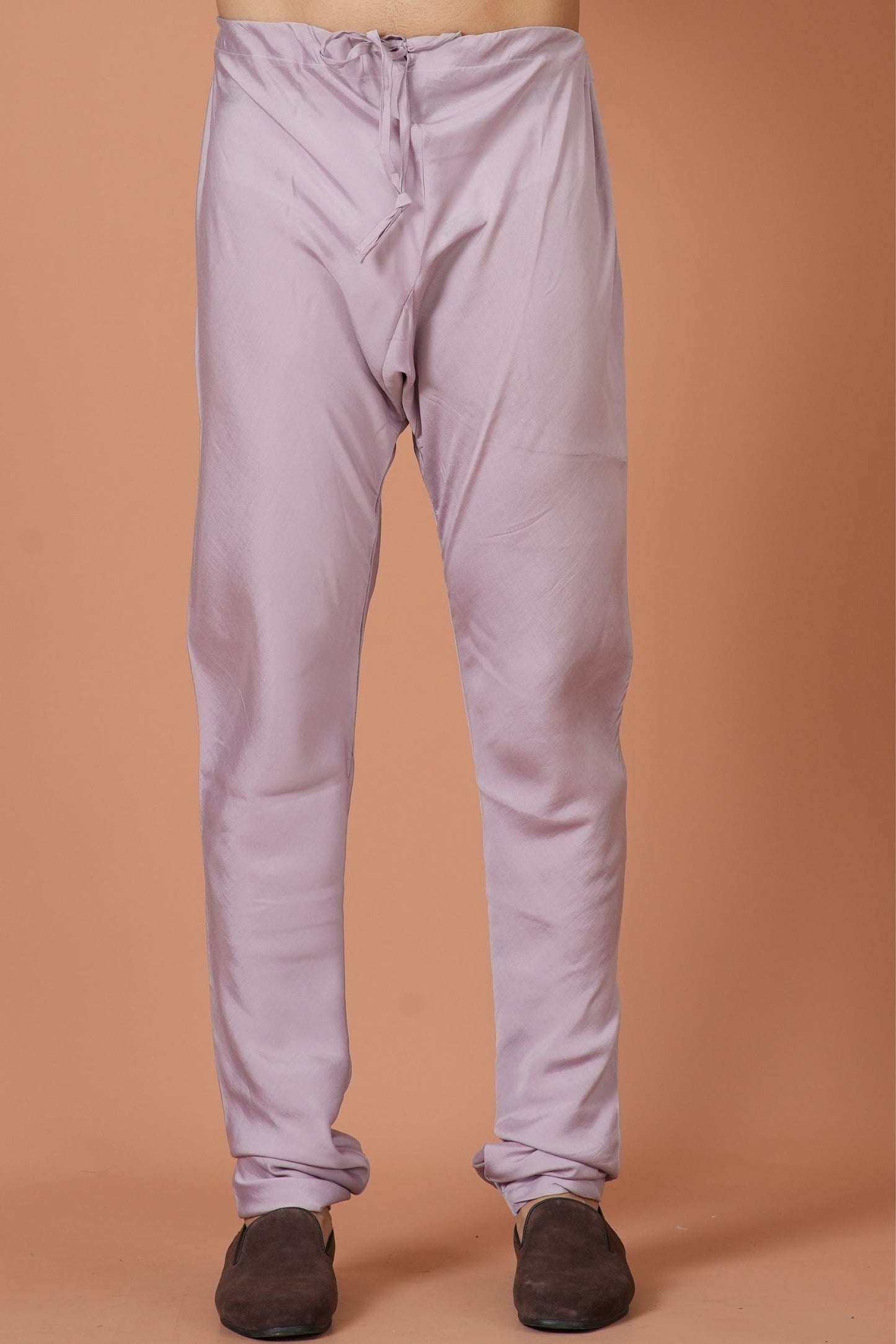 Designer Churidar In Lavender