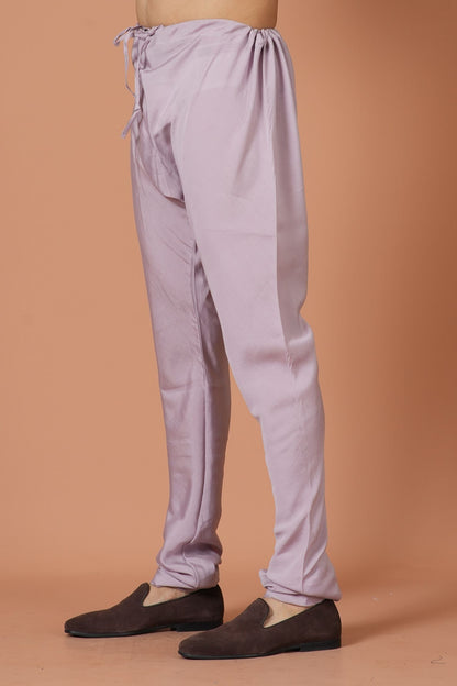 Designer Churidar In Lavender