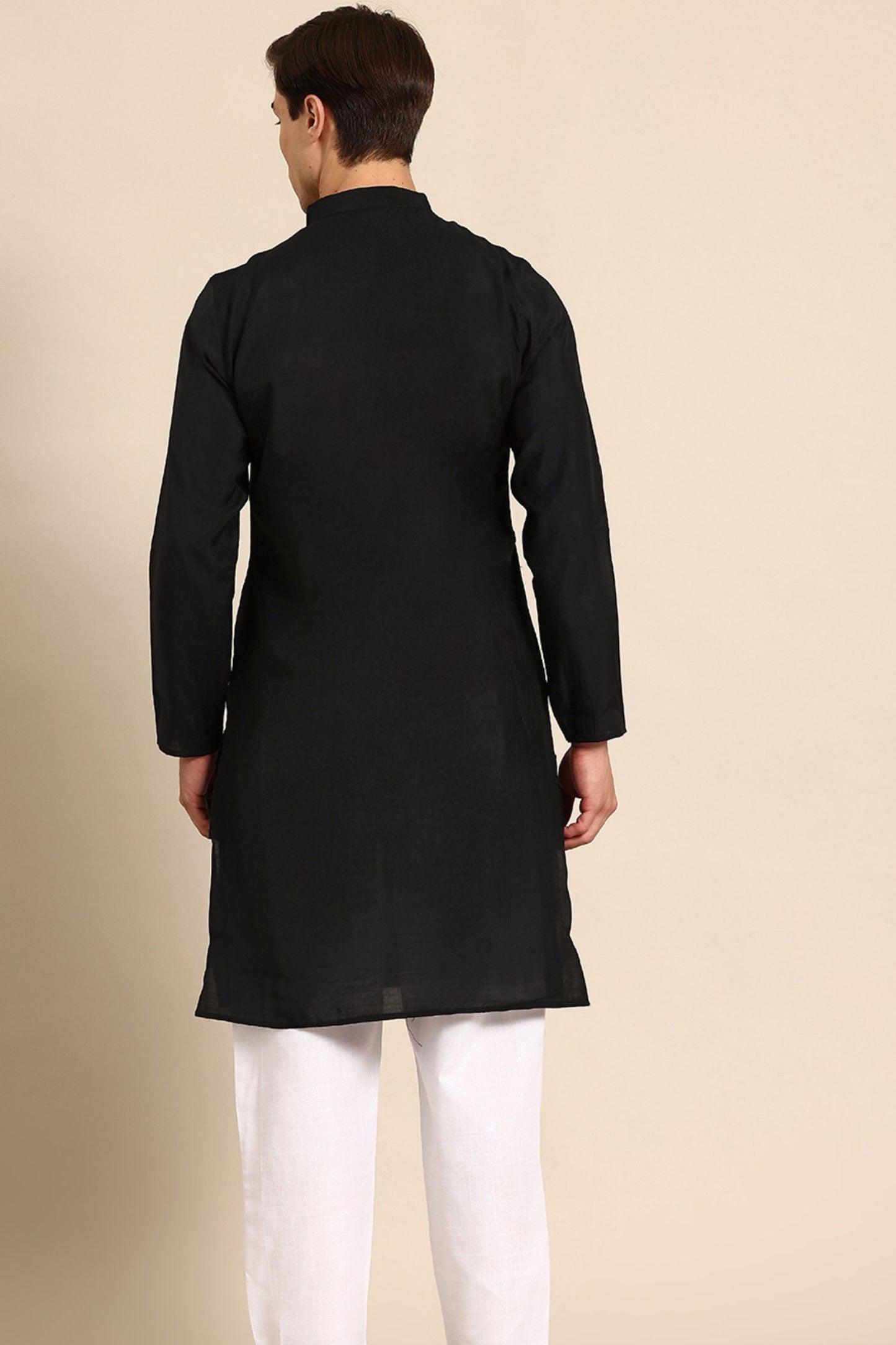 Designer Long Kurta In Black