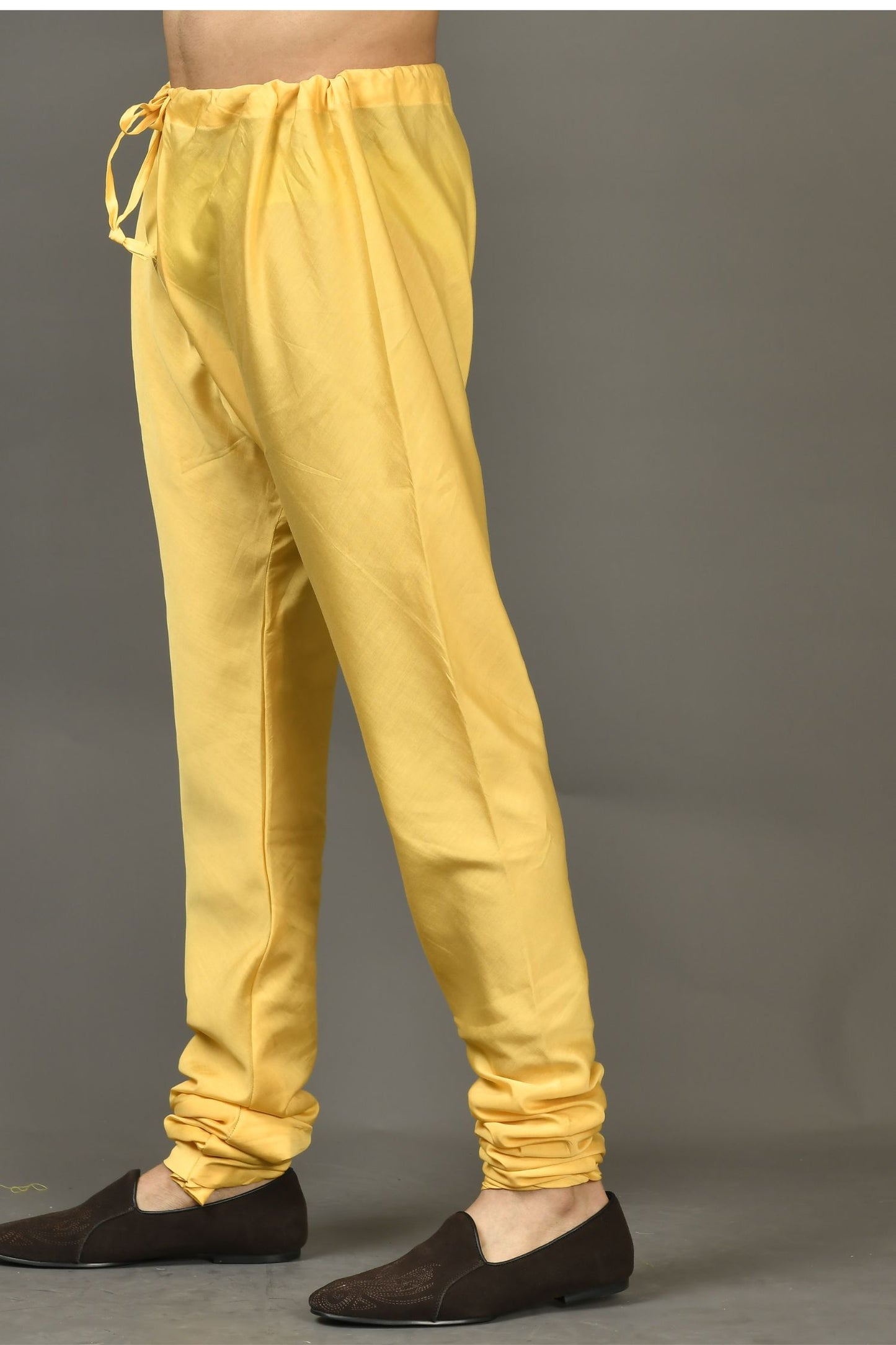 Designer Churidar In Yellow