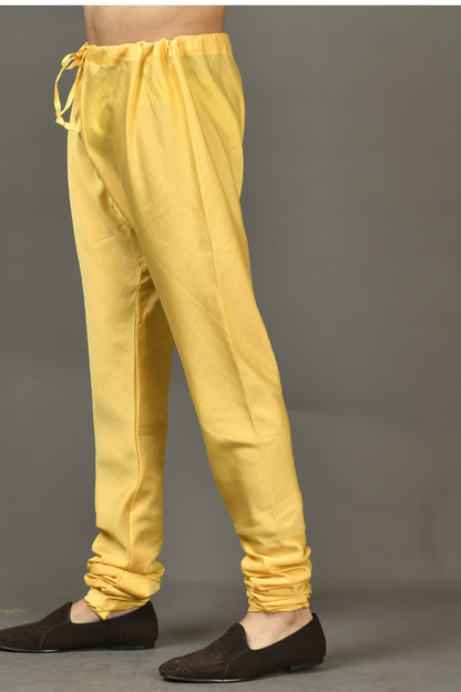 Designer Churidar In Yellow